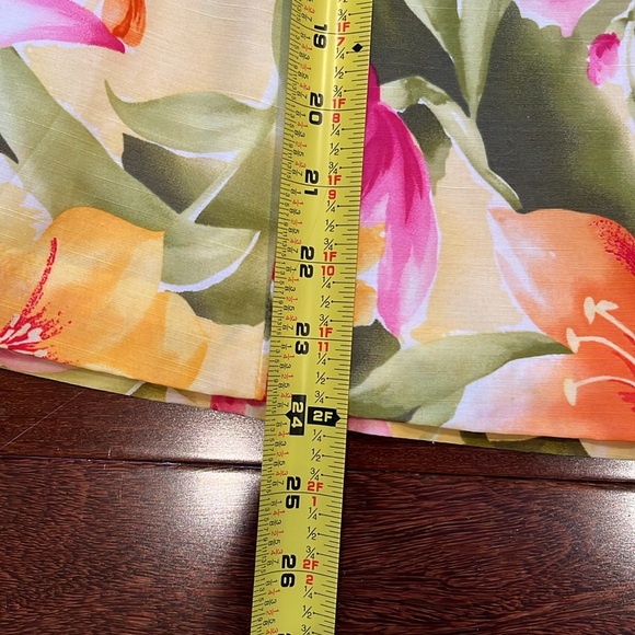Talbots ladies flared floral spring summer skirt fully lined petite size 4 - Picture 10 of 12